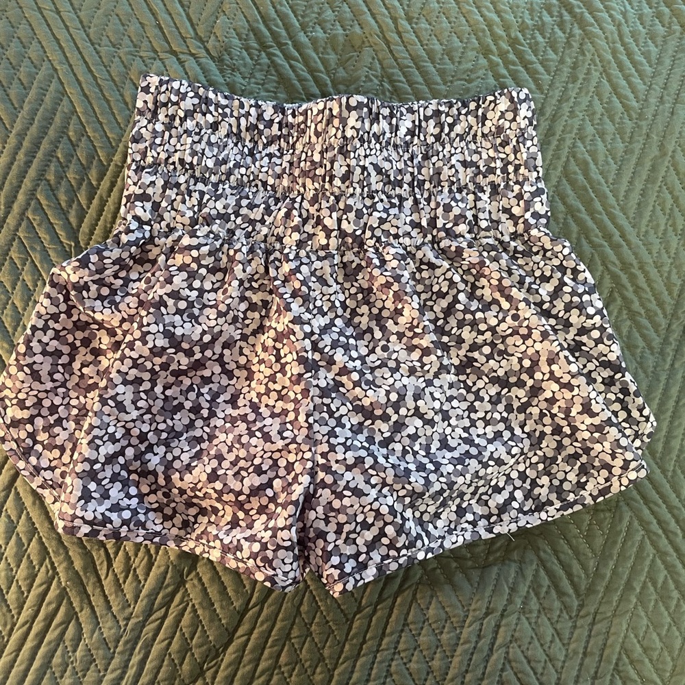 3 inch, Love & Pineapples black confetti shorts